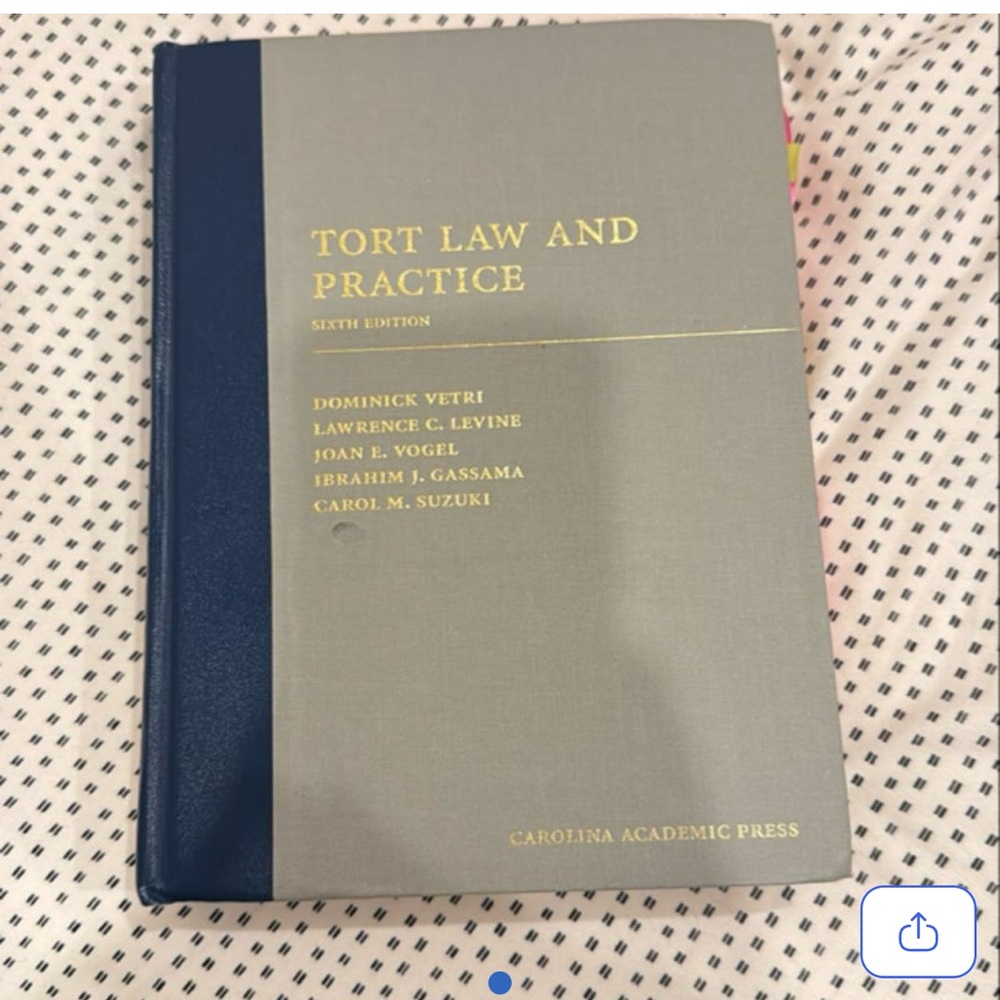 Tort Law and Practice Book